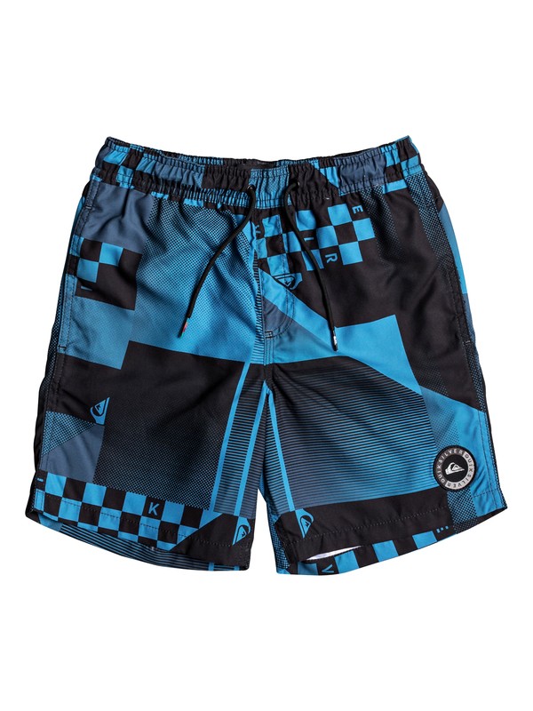 quiksilver, Checker 15" - Short de bain pour Garçon 8-16 ans, ATOMIC BLUE (bmm6) 0 Checker 15" - Short de bain pour Garçon 8-16 ans Bleu EQBJV03142 Quiksilver