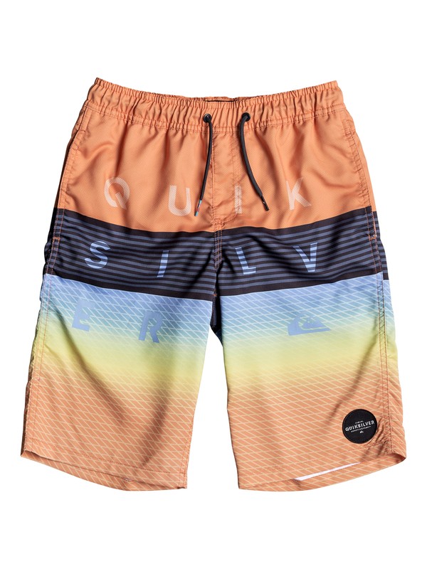 quiksilver, WORD BLOCK VOLLEY YOUTH 19, CADMIUM (nhj6) 0 WORD BLOCK VOLLEY YOUTH 19 Naranja EQBJV03147 Quiksilver