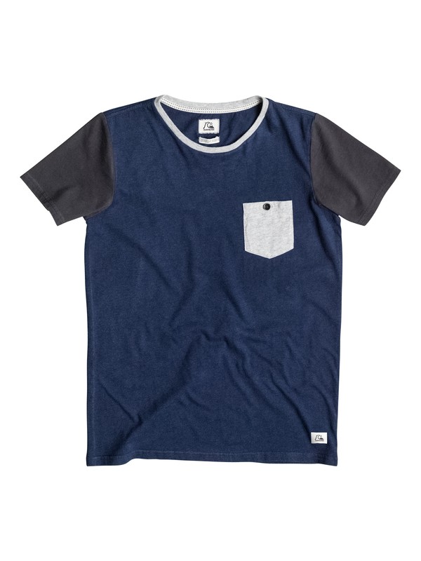 quiksilver, Bay Sic Pocket - T-shirt, NAVY BLAZER HEATHER (byjh) 0 Bay Sic Pocket - T-shirt EQBKT03048 Quiksilver