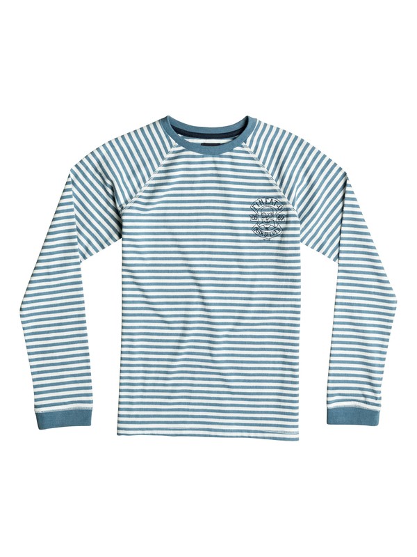 quiksilver, Fin Eat Stripe - Long Sleeve T-Shirt, CAPTAINS BLUE (bme0) 0 Fin Eat Stripe - Long Sleeve T-Shirt EQBKT03064 Quiksilver
