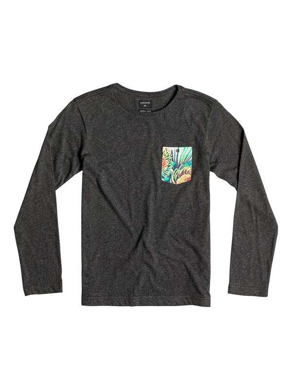 quiksilver, Loose Change - Long Sleeve T-Shirt, TARMAC (kta0) 0 Loose Change - Long Sleeve T-Shirt EQBKT03081 Quiksilver