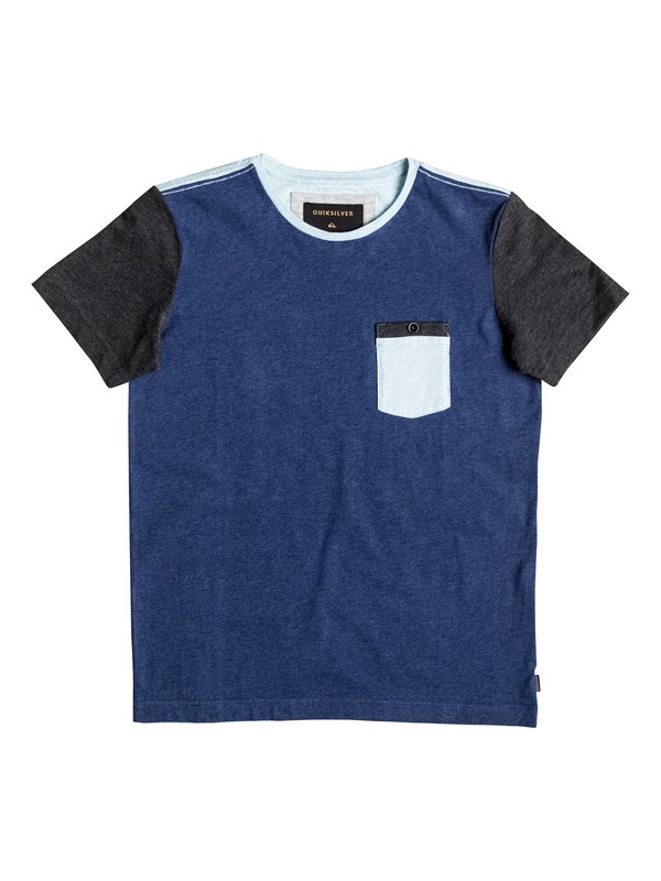 quiksilver, Boy's 8-16 Baysic Pocket Tee, ESTATE BLUE (bsw0) 0 Boy's 8-16 Baysic Pocket Tee EQBKT03120 Quiksilver