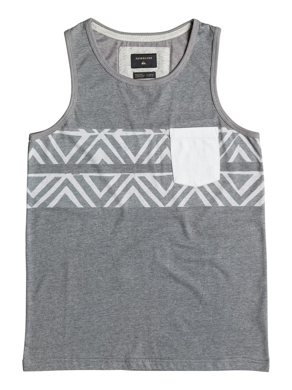 quiksilver, Boy's 8-16 Flinders Tank, DARK GREY HEATHER (ktfh) 0 Boy's 8-16 Flinders Tank EQBKT03128 Quiksilver