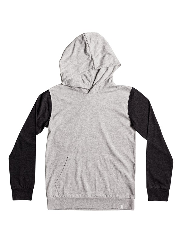 quiksilver, Boy's 8-16 Guitar Magic Long Sleeve Hooded Tee, LIGHT GREY HEATHER (sgrh) 0 Boy's 8-16 Guitar Magic Long Sleeve Hooded Tee EQBKT03149 Quiksilver