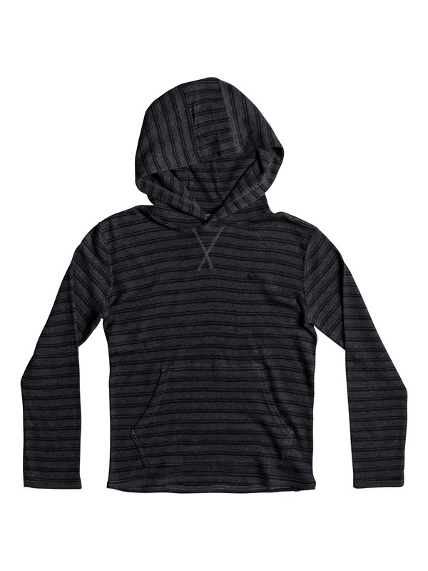 quiksilver, Niños 8-16 Camiseta con Capucha y Manga Larga Ocean Surface, DARK CHARCOAL HEATHER (kyfh) 0 Niños 8-16 Camiseta con Capucha y Manga Larga Ocean Surface EQBKT03159 Quiksilver