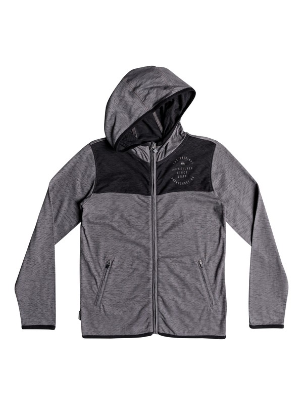 quiksilver, Kalaha - Hoodie met Rits, MEDIUM GREY HEATHER (kpvh) 0 Kalaha - Hoodie met Rits Black EQBKT03162 Quiksilver