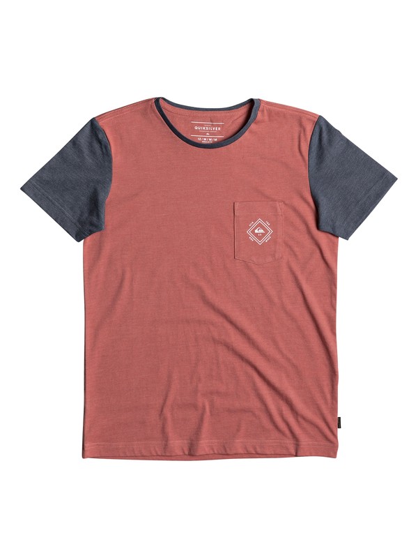 quiksilver, Baysic - T Shirt col rond pour Garçon 8-16 ans, MINERAL RED (mmz0) 0 Baysic - T Shirt col rond pour Garçon 8-16 ans Rose EQBKT03169 Quiksilver