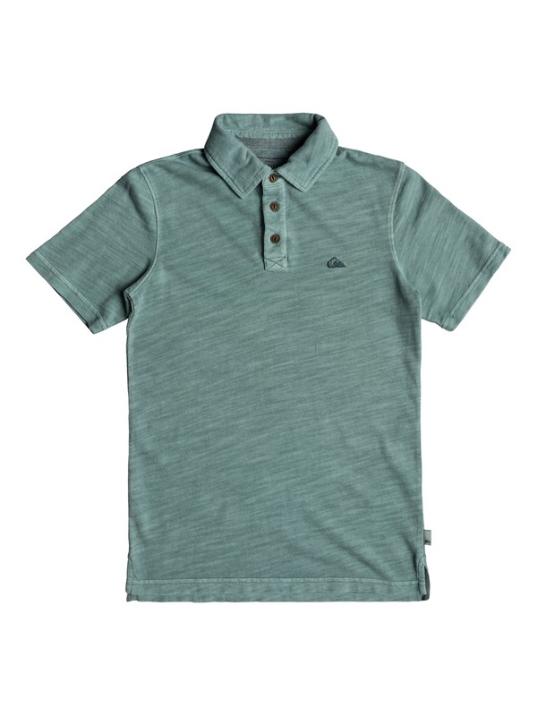 quiksilver, Boy's 8-16 Everyday Sun Cruise Short Sleeve Polo Shirt, TRELLIS (bkw0) 0 Boy's 8-16 Everyday Sun Cruise Short Sleeve Polo Shirt Blue EQBKT03170 Quiksilver
