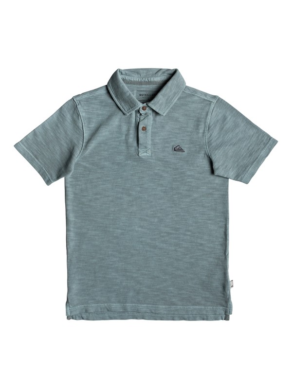 quiksilver, Boy's 8-16 Everyday Sun Cruise Short Sleeve Polo Shirt, STORMY SEA (blh0) 0 Boy's 8-16 Everyday Sun Cruise Short Sleeve Polo Shirt Blue EQBKT03170 Quiksilver