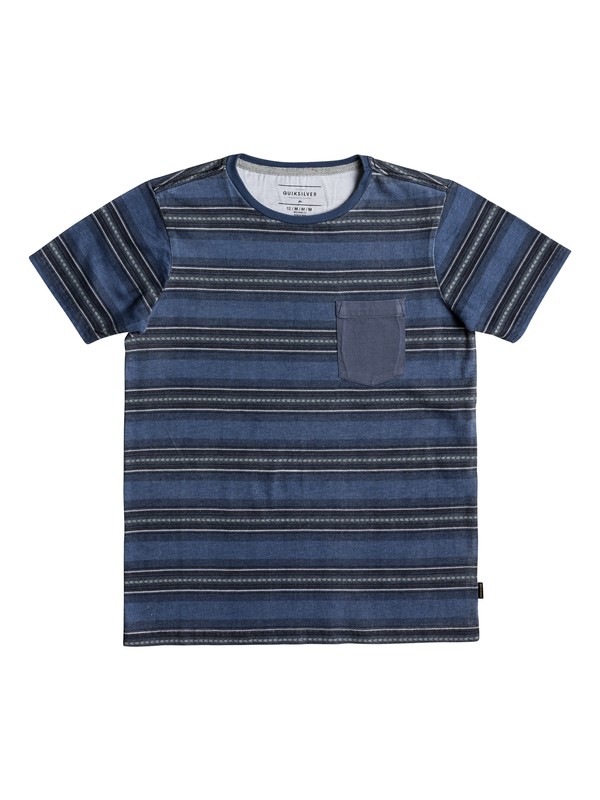 quiksilver, Bayo - Pocket T-Shirt for Boys 8-16, BLUE NIGHT BAYO (btk6) 0 Bayo - Pocket T-Shirt for Boys 8-16 Blue EQBKT03174 Quiksilver