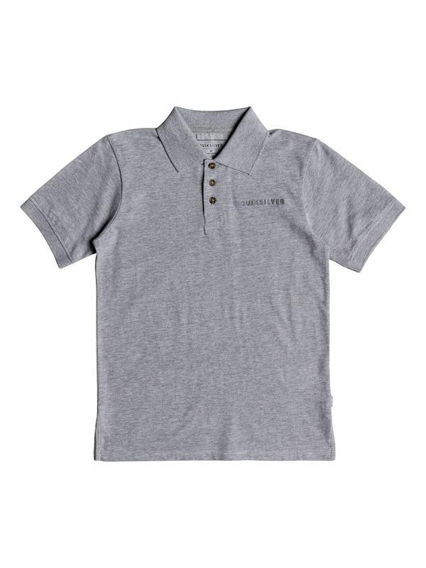 quiksilver, Boy's 8-16 Tori Pass Short Sleeve Polo Shirt, LIGHT GREY HEATHER (sgrh) 0 Boy's 8-16 Tori Pass Short Sleeve Polo Shirt Grey EQBKT03189 Quiksilver