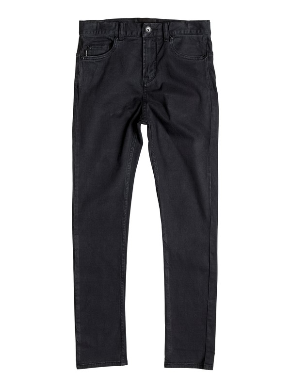 quiksilver, Low Bridge - Tapered Trousers, BLACK (blk) 0 Low Bridge - Tapered Trousers EQBNP03058 Quiksilver