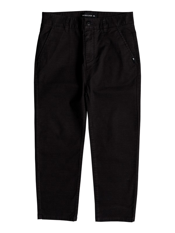 quiksilver, Omine - Pantalon longueur cheville pour Garçon 8-16 ans, DARK GREY HEATHER (krph) 0 Omine - Pantalon longueur cheville pour Garçon 8-16 ans Noir EQBNP03069 Quiksilver