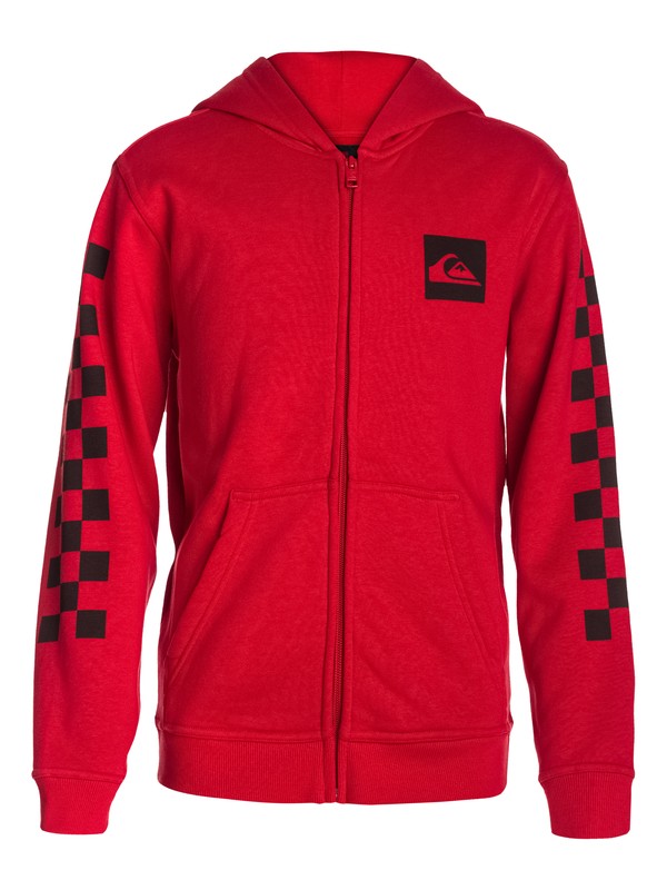 quiksilver, Hood Zip Good Youth H6, QUIK RED (rqr0) 0 Hood Zip Good Youth H6 Rouge EQBSF03023 Quiksilver