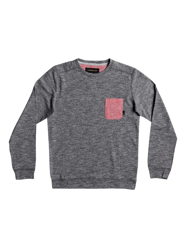 quiksilver, Lindow - Pocket Sweatshirt, DARK GREY HEATHER (ktfh) 0 Lindow - Pocket Sweatshirt Black EQBSW03028 Quiksilver