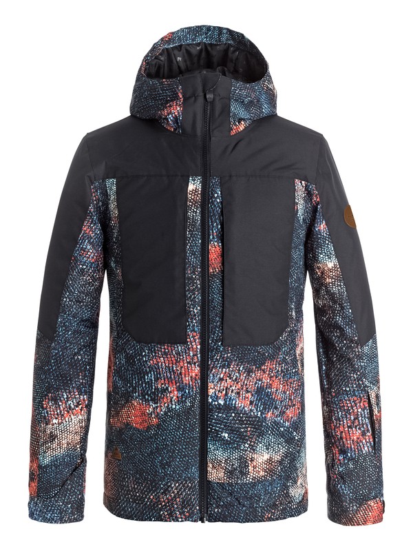 quiksilver, TR Ambition - Giacca da snowboard da Ragazzo 8-16, MARINE IGUANA REAL (nms9) 0 TR Ambition - Giacca da snowboard da Ragazzo 8-16 Orange EQBTJ03054 Quiksilver