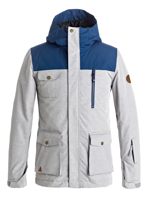 quiksilver, Raft - Veste de snow, GREY HEATHER (kpgh) 0 Raft - Veste de snow Noir EQBTJ03056 Quiksilver