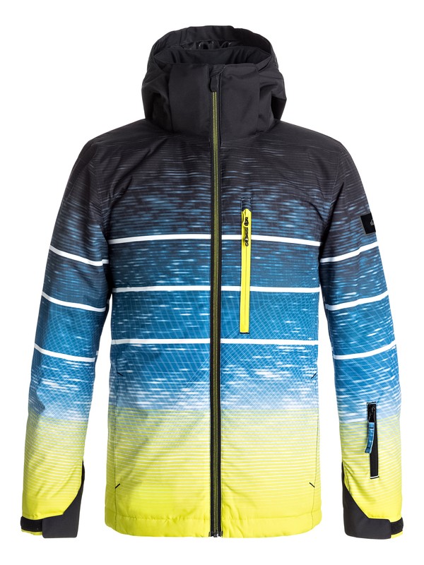 quiksilver, Boy's 8-16 Mission Engineered Snow Jacket, SULPHUR BLUR LIGHTS (ggp6) 0 Boy's 8-16 Mission Engineered Snow Jacket EQBTJ03062 Quiksilver