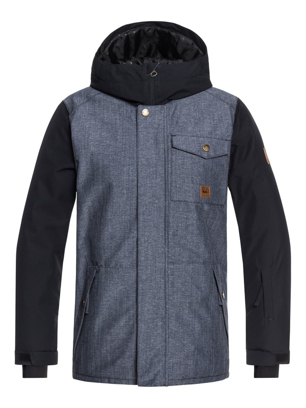 quiksilver, Ridge - Snow Jacket for Boys 8-16, DRESS BLUES (btk0) 0 Ridge - Snow Jacket for Boys 8-16 Blue EQBTJ03072 Quiksilver