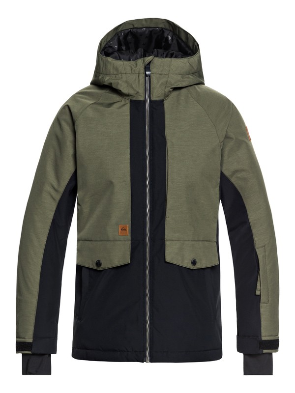 quiksilver, Boy's 8-16 Travis Ambition Snow Jacket, GRAPE LEAF (cre0) 0 Boy's 8-16 Travis Ambition Snow Jacket Brown EQBTJ03074 Quiksilver