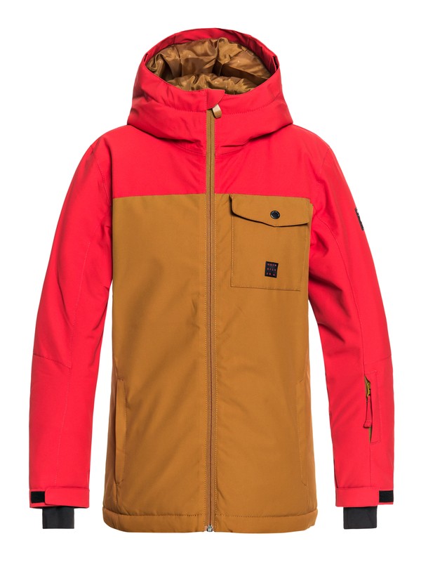 quiksilver, Boy's 8-16 Mission Snow Jacket, GOLDEN BROWN (cpd0) 0 Boy's 8-16 Mission Snow Jacket Brown EQBTJ03078 Quiksilver