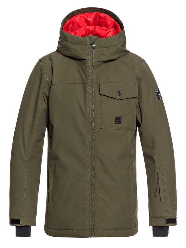 quiksilver, Mission - Snow Jacket for Boys 8-16, GRAPE LEAF (cre0) 0 Mission - Snow Jacket for Boys 8-16 Brown EQBTJ03078 Quiksilver