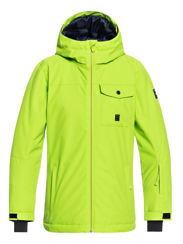 quiksilver, Mission - Snow Jacket for Boys 8-16, LIME GREEN (gkc0) 0 Mission - Snow Jacket for Boys 8-16 Green EQBTJ03078 Quiksilver