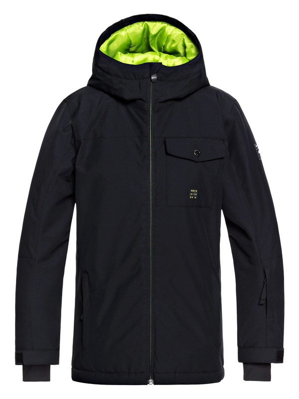 quiksilver, Boy's 8-16 Mission Snow Jacket, BLACK (kvj0) 0 Boy's 8-16 Mission Snow Jacket Black EQBTJ03078 Quiksilver