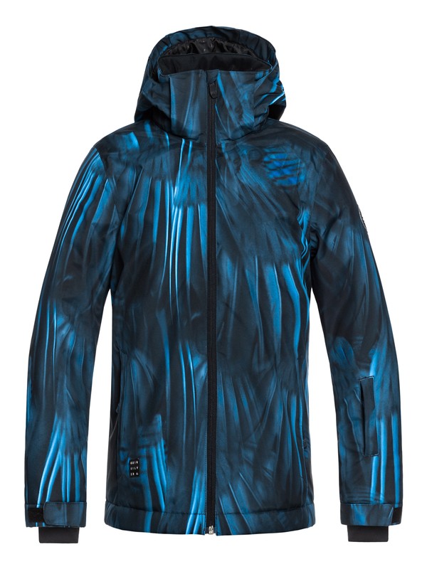 quiksilver, Boy's 8-16 Mission Snow Jacket, DAPHNE BLUE_STELLAR (bqc4) 0 Boy's 8-16 Mission Snow Jacket Blue EQBTJ03079 Quiksilver