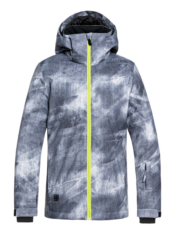 quiksilver, Boy's 8-16 Mission Snow Jacket, GREY_SIMPLE TEXTURE (kpg2) 0 Boy's 8-16 Mission Snow Jacket Black EQBTJ03079 Quiksilver