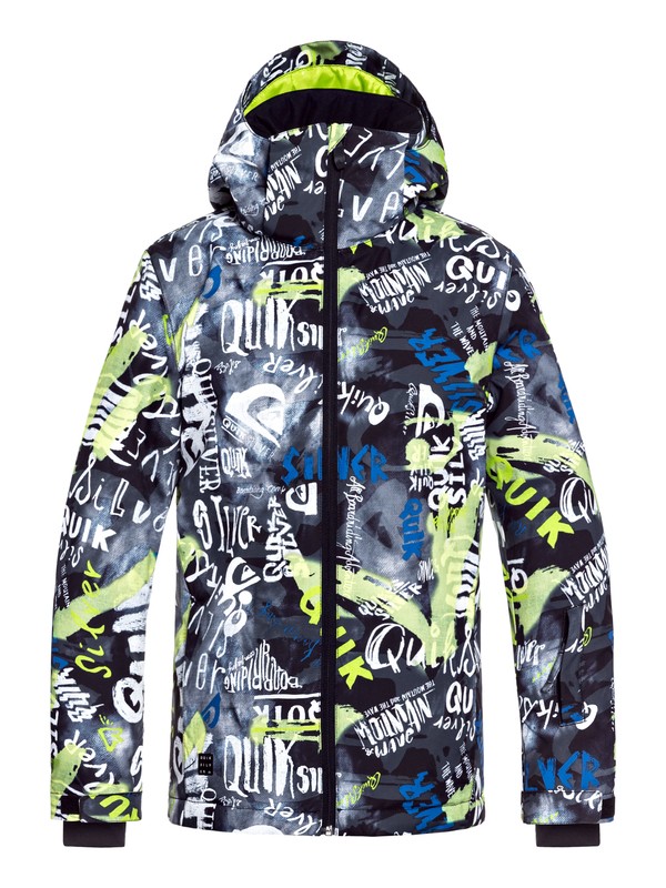 quiksilver, Mission - Snow Jacket for Boys 8-16, BLACK_CONSTRUCT (kvj5) 0 Mission - Snow Jacket for Boys 8-16 Black EQBTJ03079 Quiksilver