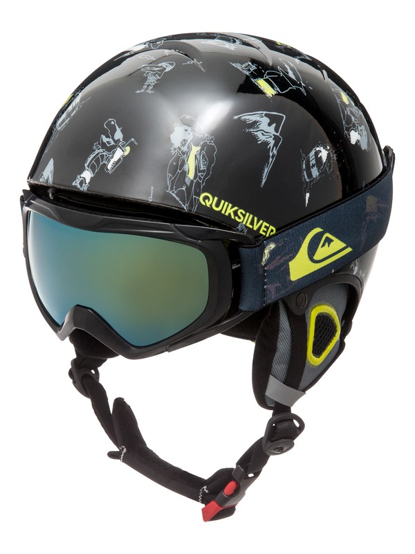 quiksilver, The Game Pack - Helm und Goggle Set, BLACK DARK DOGGY SNOW (kvj8) 0 The Game Pack - Helm und Goggle Set Schwarz EQBTL03001 Quiksilver