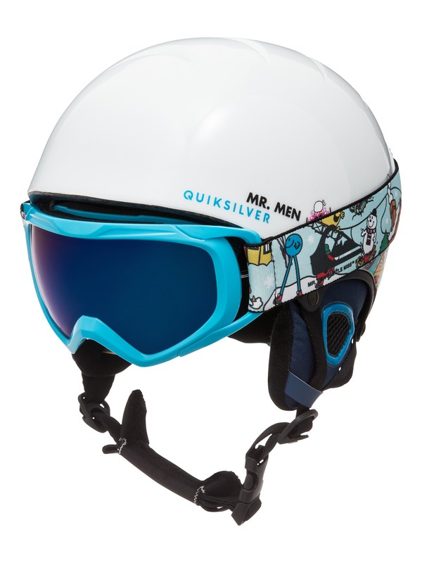 quiksilver, The Game Pack - Helm und Goggle Set, MR MEN FUN TIMES (wbk6) 0 The Game Pack - Helm und Goggle Set Weiss EQBTL03001 Quiksilver