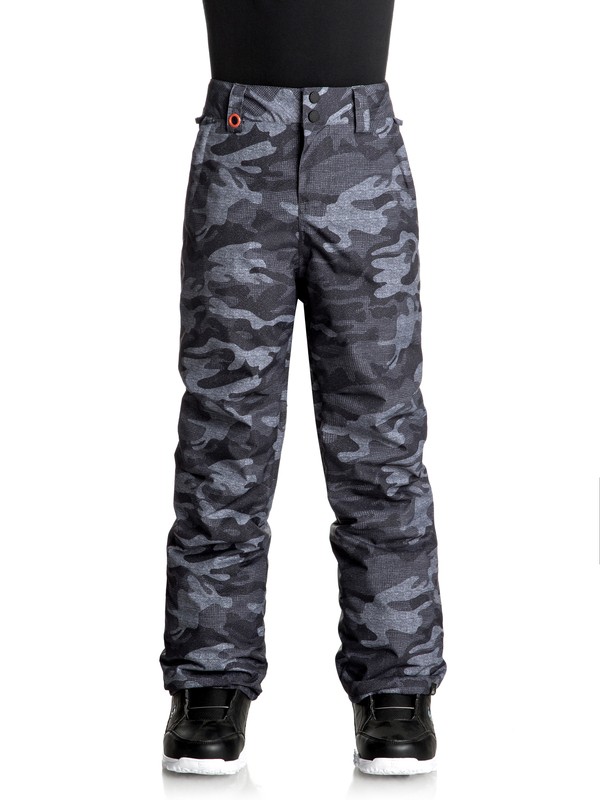 quiksilver, Boy's 8-16 Estate Snow Pants, BLACK GREY CAMOKAZI (kvj9) 0 Boy's 8-16 Estate Snow Pants EQBTP03015 Quiksilver