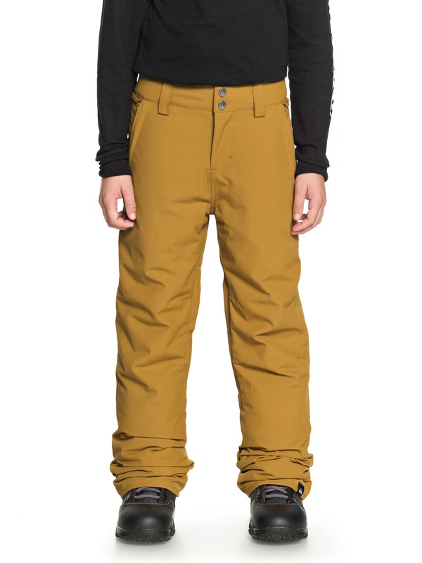 quiksilver, Boy's 8-16 Estate Snow Pants, GOLDEN BROWN (cpd0) 0 Boy's 8-16 Estate Snow Pants Brown EQBTP03018 Quiksilver