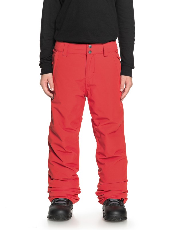 quiksilver, Boy's 8-16 Estate Snow Pants, FLAME (rpz0) 0 Boy's 8-16 Estate Snow Pants Red EQBTP03018 Quiksilver