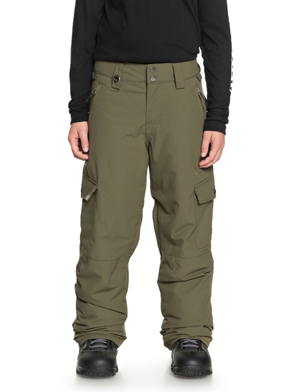 quiksilver, Boy's 8-16 Porter Snow Pants, GRAPE LEAF (cre0) 0 Boy's 8-16 Porter Snow Pants Brown EQBTP03022 Quiksilver
