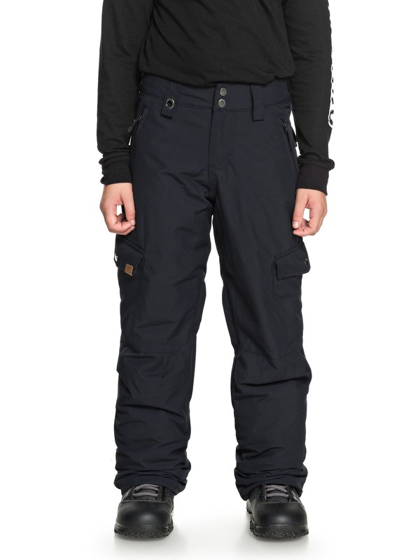 quiksilver, Boy's 8-16 Porter Snow Pants, BLACK (kvj0) 0 Boy's 8-16 Porter Snow Pants Black EQBTP03022 Quiksilver