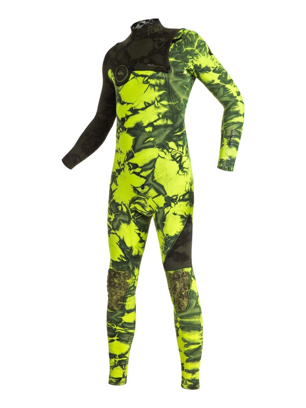 quiksilver, Highline Zipperless 4/3mm - Zipperless Full Wetsuit, GREEN FLASH (gjs0) 0 Highline Zipperless 4/3mm - Zipperless Full Wetsuit Green EQBW103003 Quiksilver