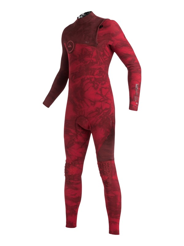 quiksilver, Highline Zipperless 4/3mm - Combinaison de surf intégrale sans zip, RACING RED (rqr0) 0 Highline Zipperless 4/3mm - Combinaison de surf intégrale sans zip Rouge EQBW103003 Quiksilver