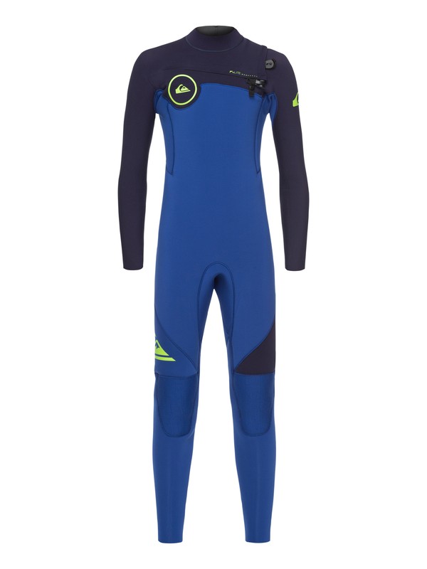 quiksilver, 4/3mm Syncro Series - Combinaison GBS zip poitrine pour Garçon 8-16 ans, NITE BLUE/BLUE RIBBON (xbbb) 0 4/3mm Syncro Series - Combinaison GBS zip poitrine pour Garçon 8-16 ans Bleu EQBW103021 Quiksilver
