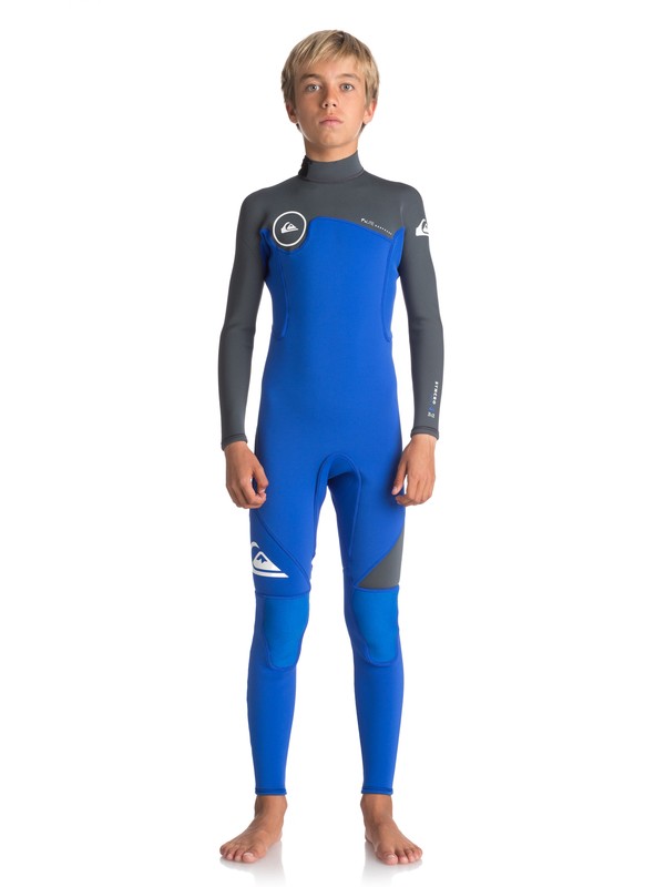quiksilver, 3/2mm Syncro Series - Back Zip Wetsuit, HV ROYAL/ GUN METAL/ WHITE (xpkw) 0 3/2mm Syncro Series - Back Zip Wetsuit Purple EQBW103022 Quiksilver
