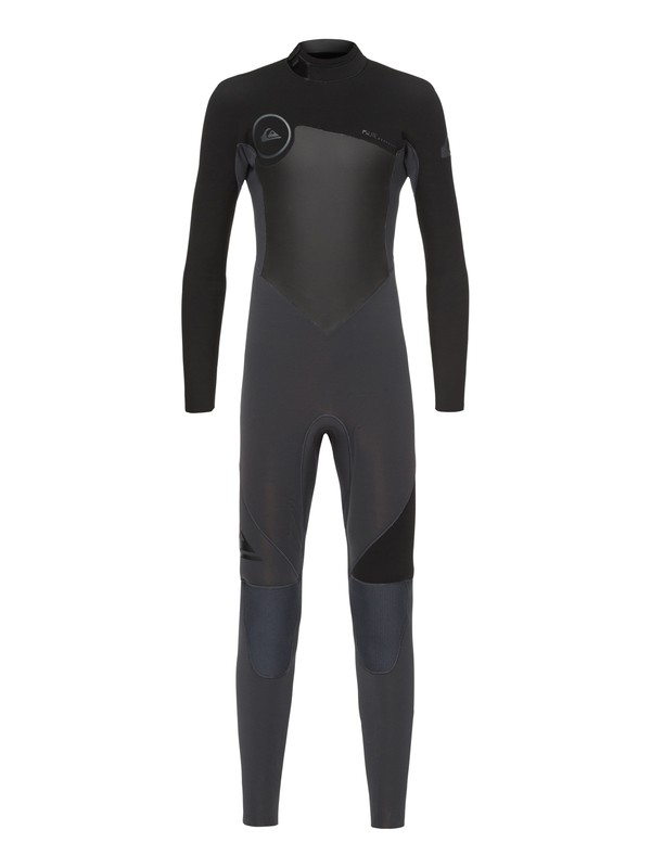 quiksilver, Boy's 8-16 3/2mm Syncro Series Back Zip GBS Wetsuit, GRAPHITE/BLACK (xkbk) 0 Boy's 8-16 3/2mm Syncro Series Back Zip GBS Wetsuit Black EQBW103023 Quiksilver