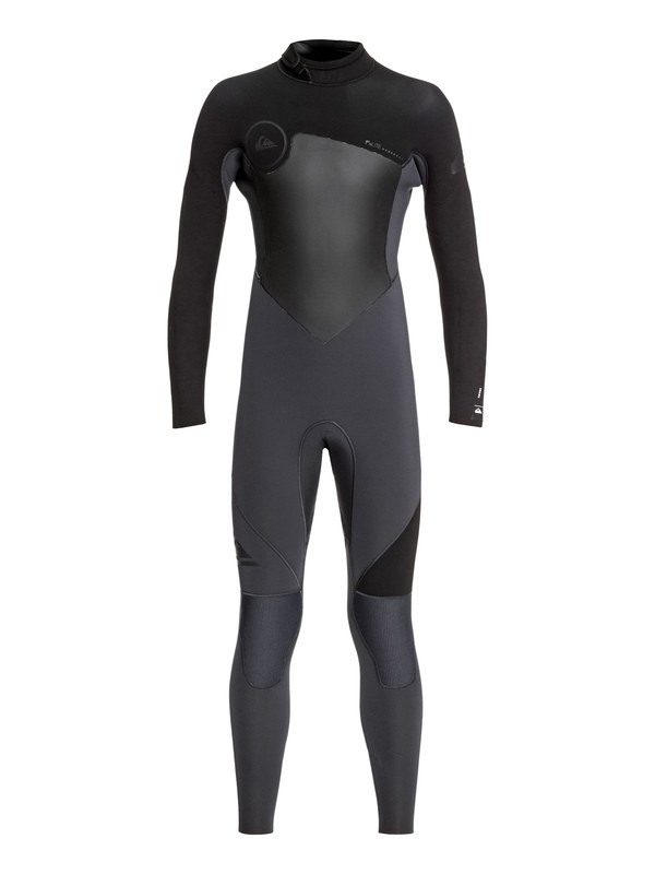quiksilver, Boy's 8-16 5/4/3mm Syncro Series Back Zip GBS Wetsuit, GRAPHITE/BLACK (xkbk) 0 Boy's 8-16 5/4/3mm Syncro Series Back Zip GBS Wetsuit Black EQBW103030 Quiksilver