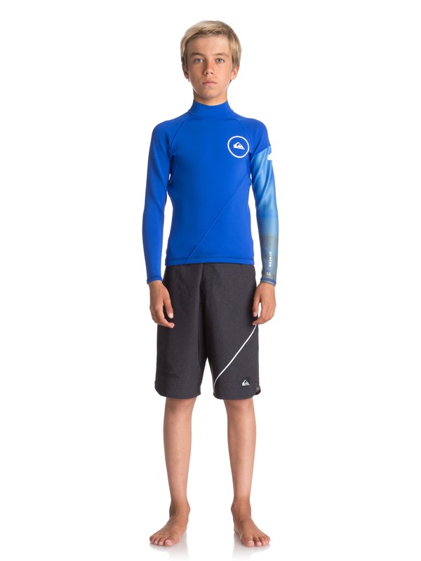 quiksilver, 1mm Syncro Series - Langärmliges Neopren-Surf-Top für Jungen 8-16, HV ROYAL/ GUN METAL/ WHITE (xpkw) 0 1mm Syncro Series - Langärmliges Neopren-Surf-Top für Jungen 8-16 Violett EQBW803003 Quiksilver
