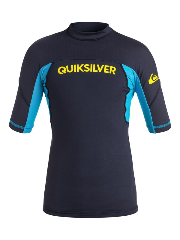 quiksilver, Boys 8-16 Performer Rashguard, NAVY BLAZER/HAWAIIAN BLUE (xbbb) 0 Boys 8-16 Performer Rashguard EQBWR03002 Quiksilver