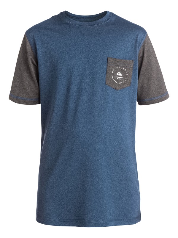 quiksilver, Badge - Surf tee avec poche, DARK DENIM HEATHER (brqh) 0 Badge - Surf tee avec poche EQBWR03018 Quiksilver