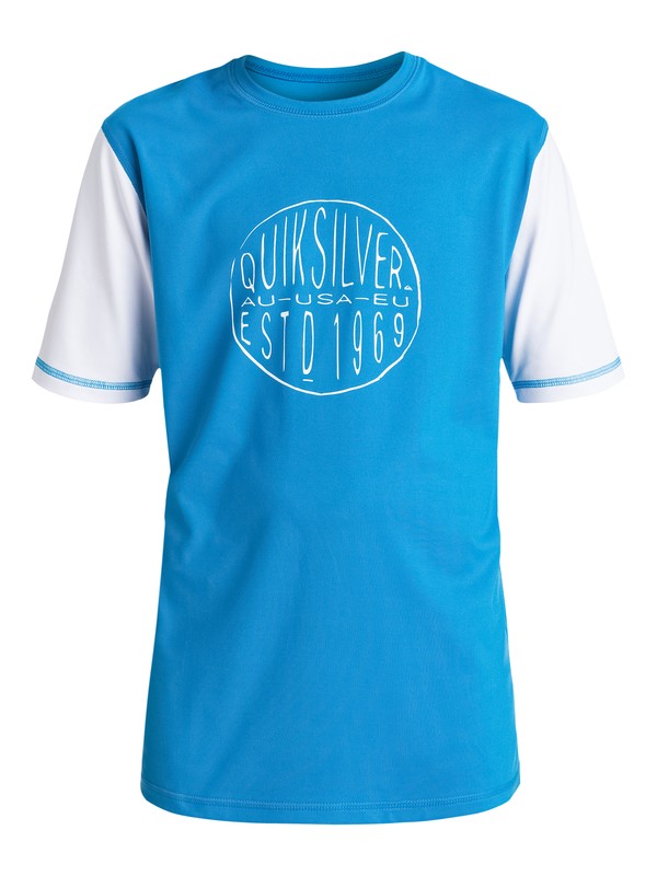 quiksilver, Last Call - Short Sleeve Rash Vest, BRILLIANT BLUE (bnl0) 0 Last Call - Short Sleeve Rash Vest EQBWR03021 Quiksilver