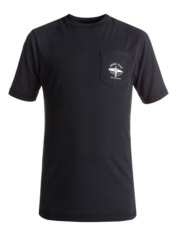 quiksilver, Bubble Amphibian - Short Sleeve Rash Vest for Boys 8-16, BLACK (kvj0) 0 Bubble Amphibian - Short Sleeve Rash Vest for Boys 8-16 Black EQBWR03043 Quiksilver