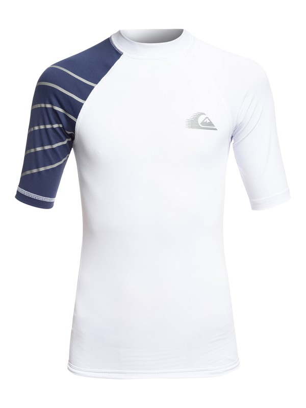 quiksilver, Niños 8-16 Rashguard FPS 50 Manga Corta Active, WHITE (wbb0) 0 Niños 8-16 Rashguard FPS 50 Manga Corta Active Blanco EQBWR03058 Quiksilver